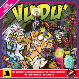 Spieleverpackung des Partyspiels Vudu