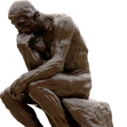 Ein Mensch beim Nachdenken - Philosoph
