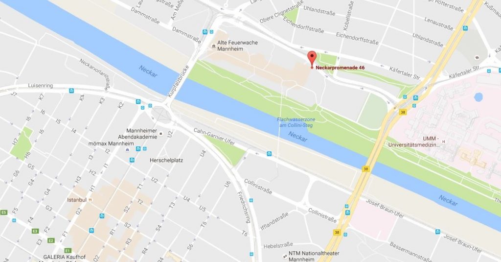 Weg zur Veranstaltung Mannheim spielt im Jugendkulturzentrum Forum