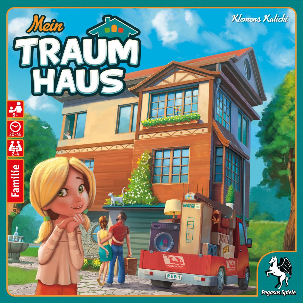 Cover von mein Traumhaus: Kleines Mädchen steht vor Haus, das gerade bezogen wird
