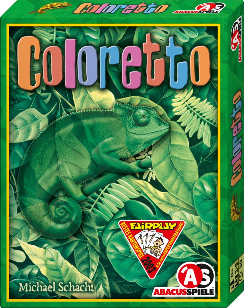 Spielepackung von Coloretto: Chamäleon