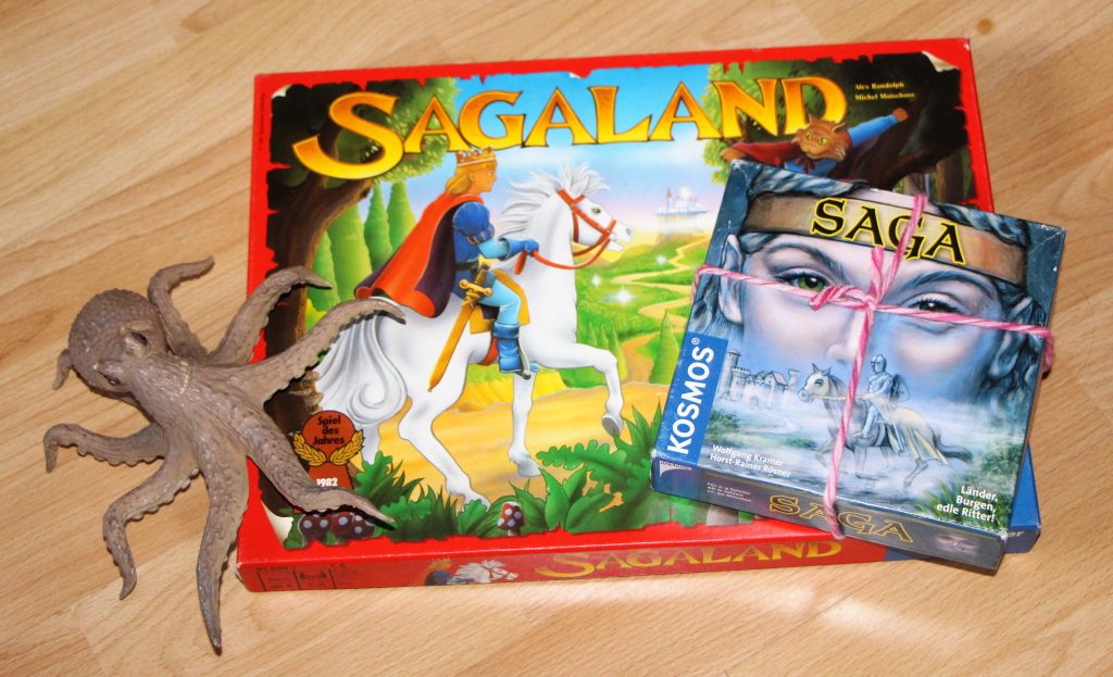 Sagaöamd. Saga und ein Oktupus