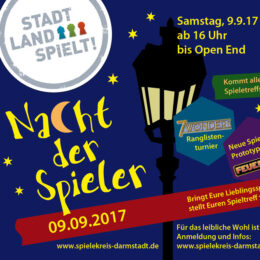 Einladungsfyler Nacht der Spieler