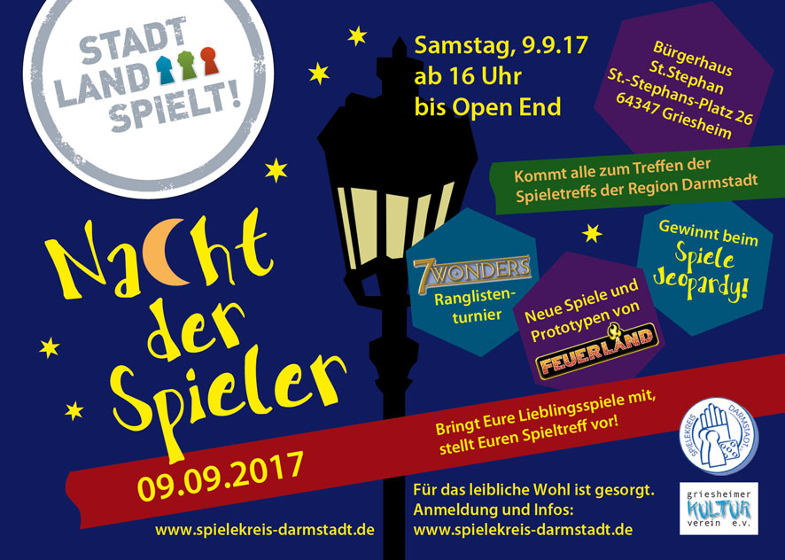 Einladungsfyler Nacht der Spieler
