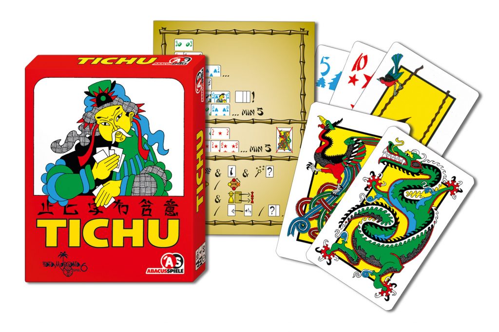 Verpackung, Wertungstafel und Karten aus Tichu | Bildquelle Abacusspiele